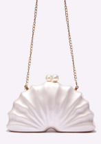 Women's Shoulder/Crossbody Bag Shell Acrylic Clutch for Wedding & Evening Party