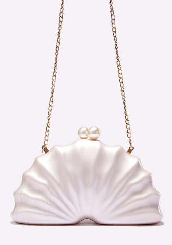 Women's Shoulder/Crossbody Bag Shell Acrylic Clutch for Wedding & Evening Party