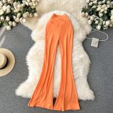 Casual Women's High-Waist Slim Fit Flare Leggings Sexy Tight-Fitting Yoga Pants