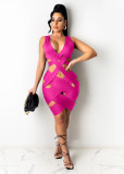 Spring/Summer Women's Sexy Knitted Short Dress