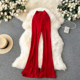 Casual Women's High-Waist Slim Fit Flare Leggings Sexy Tight-Fitting Yoga Pants