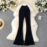 Casual Women's High-Waist Slim Fit Flare Leggings Sexy Tight-Fitting Yoga Pants