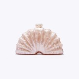 Women's Shoulder/Crossbody Bag Shell Acrylic Clutch for Wedding & Evening Party