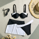 Fashionable Sexy Three-Piece Bikini Swimsuit Set