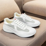 PUatent Leather Fashion Casual Sneakers Breathable White Classic Men's Shoes