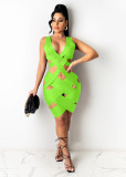 Spring/Summer Women's Sexy Knitted Short Dress