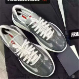 PUatent Leather Fashion Casual Sneakers Breathable White Classic Men's Shoes