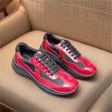 PUatent Leather Fashion Casual Sneakers Breathable White Classic Men's Shoes