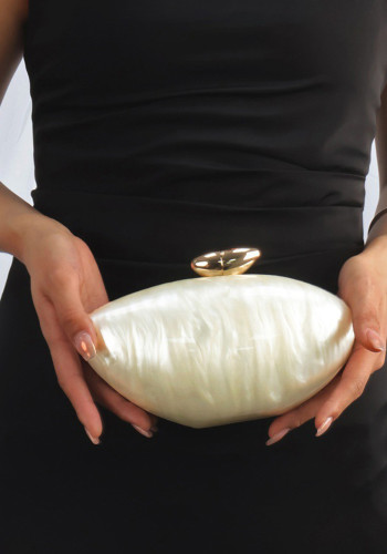 Transparent Fashion Bullet-Shaped Acrylic Evening Clutch for Women