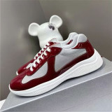 PUatent Leather Fashion Casual Sneakers Breathable White Classic Men's Shoes