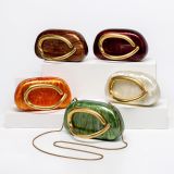 Women's Shoulder/Crossbody Bag Shell Acrylic Clutch for Wedding & Evening Party