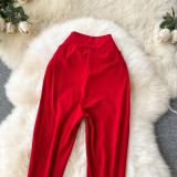 Casual Women's High-Waist Slim Fit Flare Leggings Sexy Tight-Fitting Yoga Pants