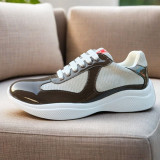 PUatent Leather Fashion Casual Sneakers Breathable White Classic Men's Shoes