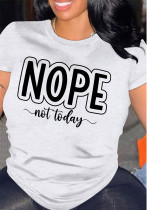 Short Sleeve Round Neck Casual Women's Printed T-shirt Short Sleeve Round Neck Casual Women's Printed T-shirt