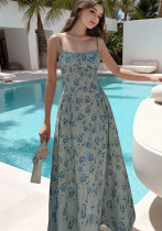 Women Summer Floral Strap Dress