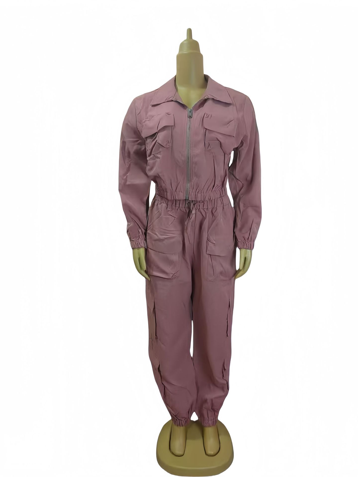 Women Solid Casual Top and Pants Two-piece Set