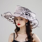 Women Polka Dot Big Brim Sun Hat Summer Elegant Sun Hat Beach Beach Hat