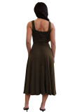 Women Solid Sleeveless Dress