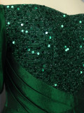 Women Retro Sexy Off Shoulder Elegant Sequin Formal Party Dress