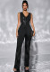 Women Casual Sequin Wide Leg Jumpsuit
