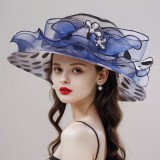 Women Polka Dot Big Brim Sun Hat Summer Elegant Sun Hat Beach Beach Hat