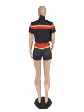 Women Summer Sexy Fashion Contrast Three-Piece