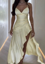 Women Sexy V-neck Strap Dress