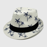 Women Summer Straw Sun Shade Coconut Tree Beach Sun Hat