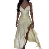 Women Sexy V-neck Strap Dress