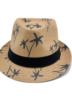 Women Summer Straw Sun Shade Coconut Tree Beach Sun Hat