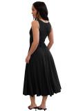 Women Solid Sleeveless Dress