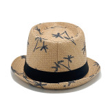 Women Summer Straw Sun Shade Coconut Tree Beach Sun Hat