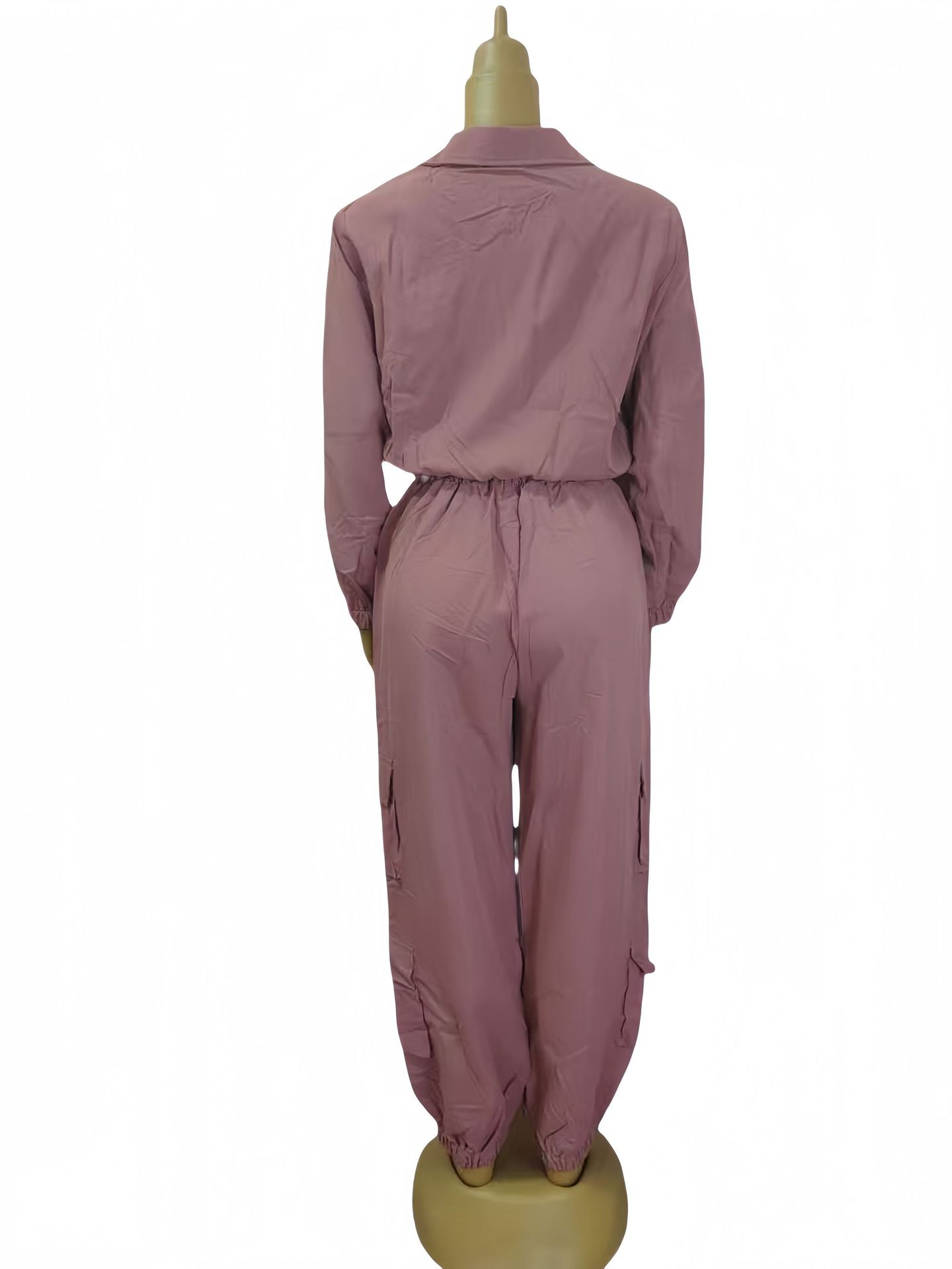 Women Solid Casual Top and Pants Two-piece Set