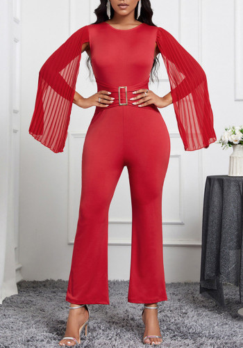 Chic & Elegant Solid Color Jumpsuit