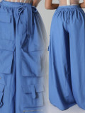 Women's Trendy Multi-Pocket Wide-Leg Pants