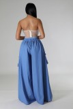 Women's Trendy Multi-Pocket Wide-Leg Pants