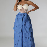 Women's Trendy Multi-Pocket Wide-Leg Pants