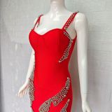 Sexy Sleeveless Beaded Chic Bandage Evening Gown
