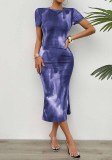 Women Spring Summer Elegant Waist Dress