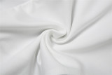 Women Summer White Turtleneck Sleeveless Bodysuit