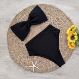 Women Sexy Swimwear  Bow Bikini Swimwear  Two Pieces