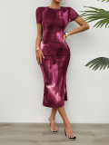 Women Spring Summer Elegant Waist Dress