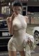 Women Summer White Turtleneck Sleeveless Bodysuit