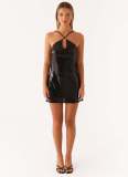 Women Backless Halter Neck sleeveless sexy bodycon dress