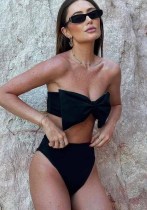 Women Sexy Swimwear  Bow Bikini Swimwear  Two Pieces