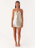 Women Backless Halter Neck sleeveless sexy bodycon dress