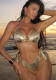 Bikini Set Sexy Gold Two Piece Swimwear