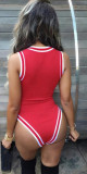 Women's Sexy Triangle One-Piece Swimsuit Print Tight-Fitting Swimwear