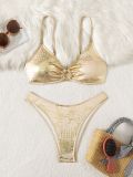 Sexy Bikini Shiny Two-Piece Swimsuit