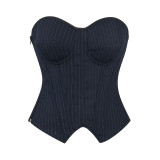 Steel Wire Underwire Corset Top for Women